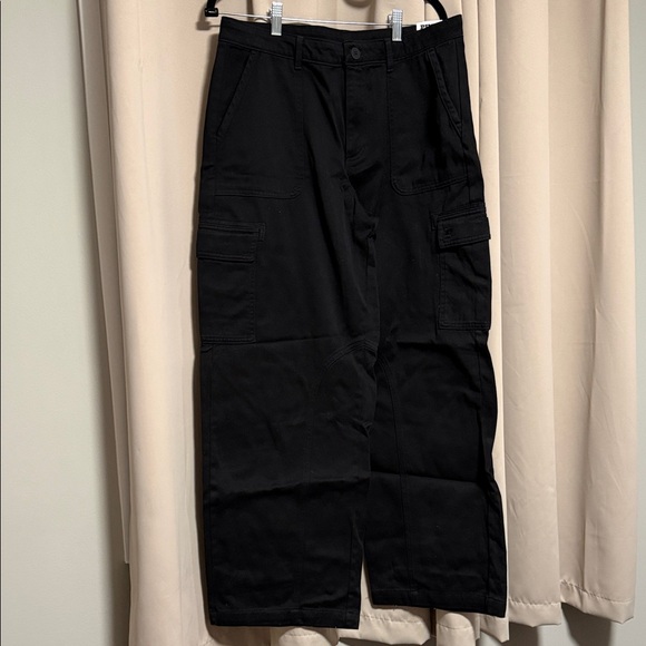 PINK Black Cargo Pants NWT - Picture 1 of 11